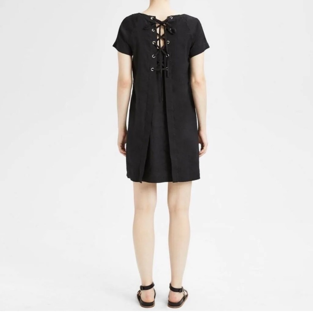 THEORY | Laced up Back Raglan Shift Dress 8